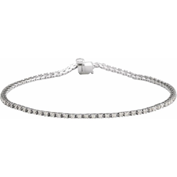 14K White Gold1 CTW Lab-Grown Diamond Line 7 1/4
